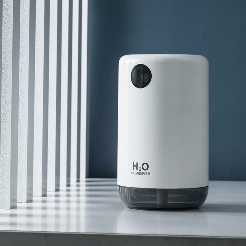 海纳斯（HANASS）加湿器 家用卧室轻音小型空气加湿伴侣 充电便携式办公室桌面加湿器 D21