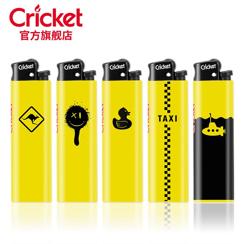草蜢(cricket)cricket草蜢原装进口潜伏者创意简约明火一次性打火机