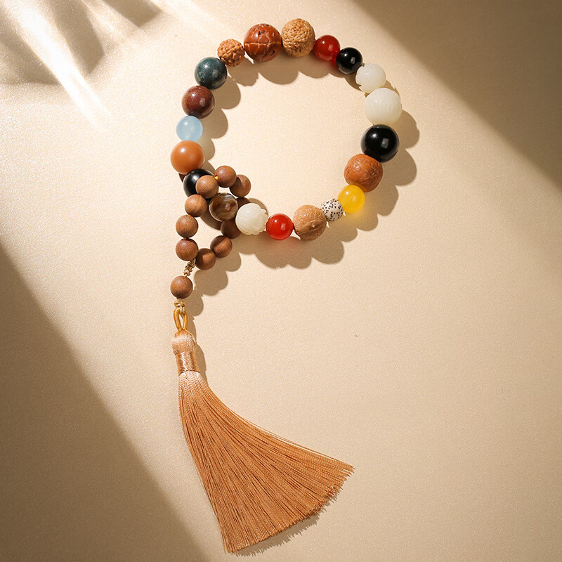 欧费罗抖音莲蓬十八籽手串多宝星月菩提佛珠手持文玩菩提子男女盘玩