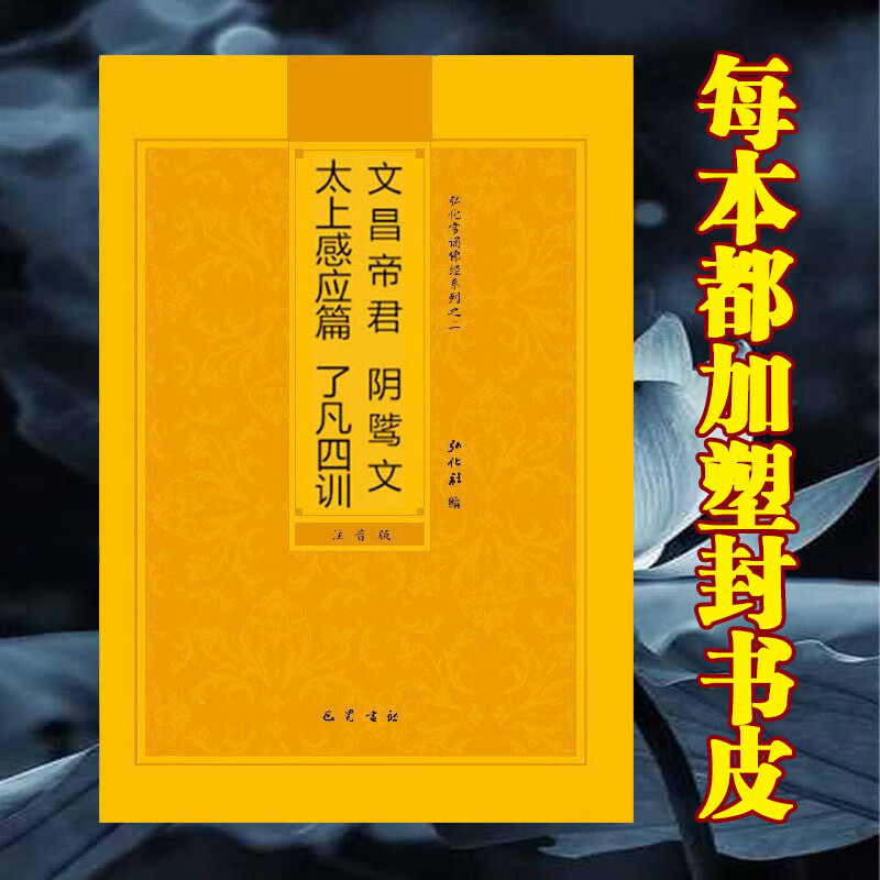 太上感应篇了凡四训简体注音版弘化常诵佛经读诵本经书结缘