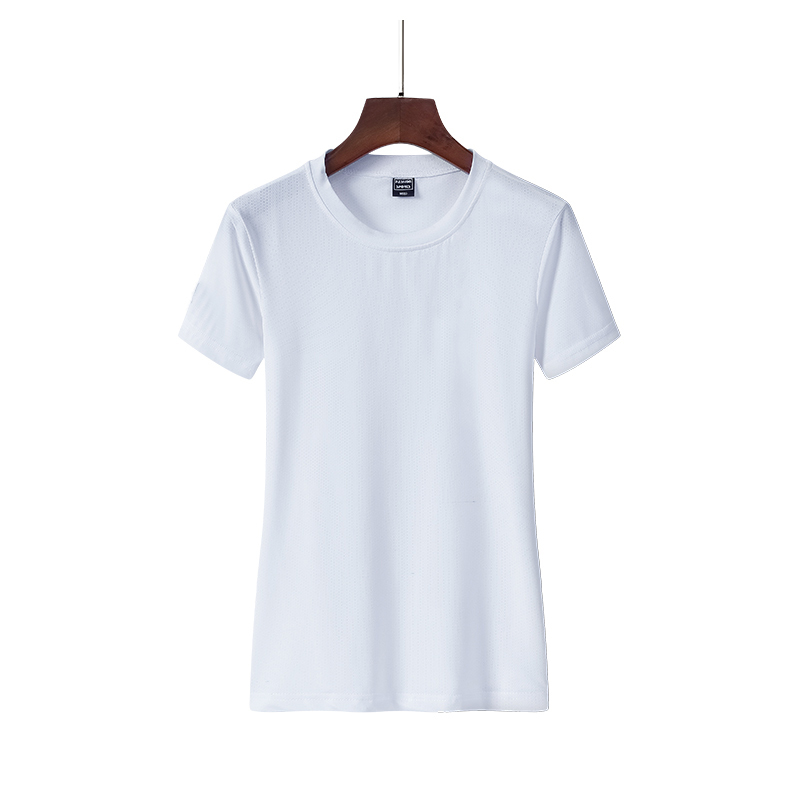 情侣款户外速干衣夏季新款女士运动短袖T恤透气 白色 M