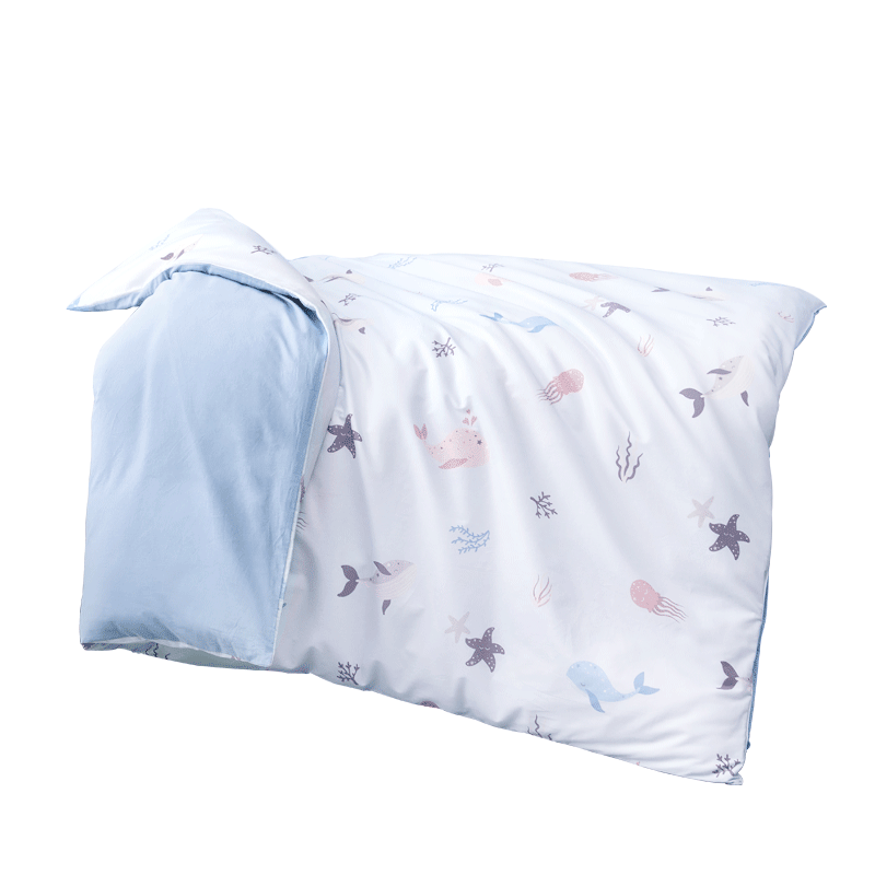 水星家纺被套单件 婴幼儿A类幼儿园全棉被套单件宿舍床上用品 全棉被套(奶油粉/粉桃桃) × 120cm*150cm