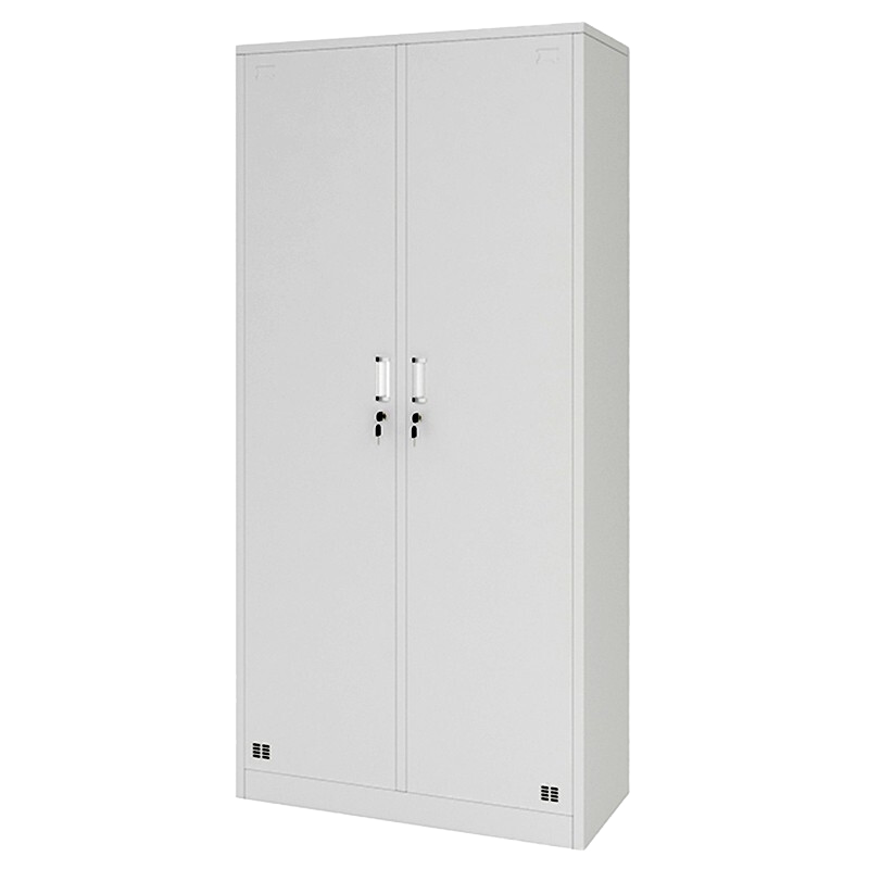 工来工往储物柜 二门储物柜员工柜带锁铁皮柜储物办公家具2门储物柜 铁柜子厚钢柜寄存柜 二门更衣柜