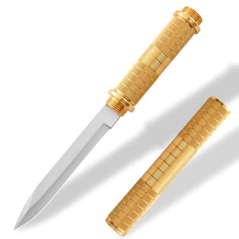 smvp户外一体直刀特战野外棍中两用开刃刀具刀防身刀长款生存刀 38858