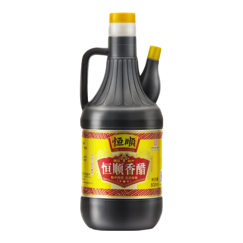 恒顺香醋 老B香 4.5度 800ml 糯米酿造炒菜蘸食调味 不添加防腐剂