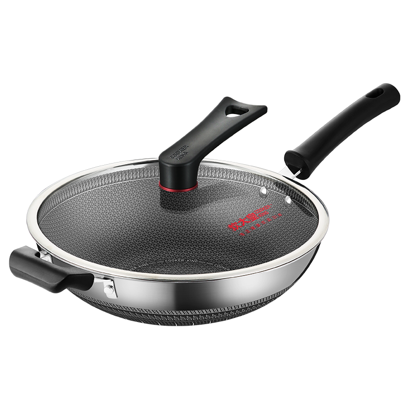 ����ʳ�����ճ�� 316����ַ��Ѽ���ƽ�׳��˹�������ȼ������¯ͨ�� ��316�����˫��������ճ 32cm