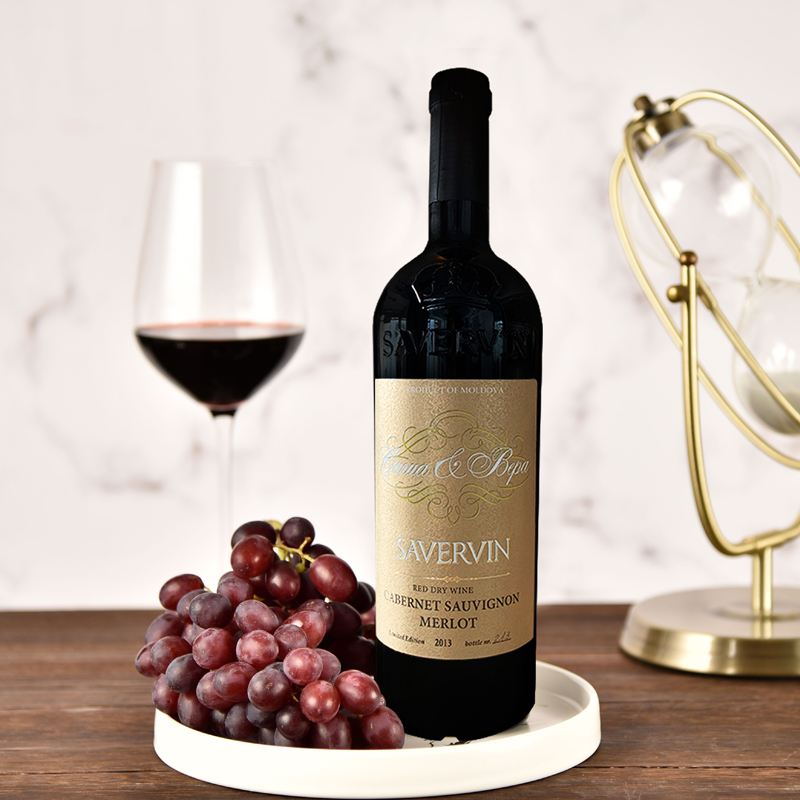 萨维雯相思干红葡萄酒18个月橡木桶陈酿赤霞珠美乐红酒陈年老酒 单