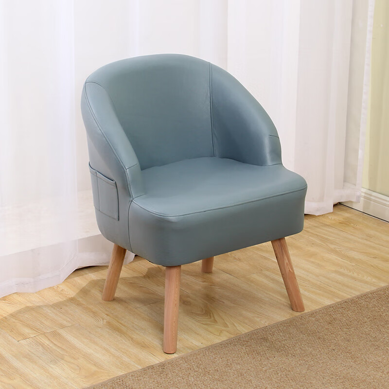 冬欧(dongou) 沙发椅哺乳椅单人小户型客厅阳台简约单人沙发 加高青