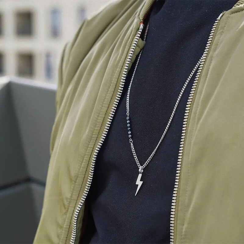 KLASSE 14意大利设计师品牌闪电坠项链男女ins情侣款时尚饰品生日礼物 JDN21SB001L