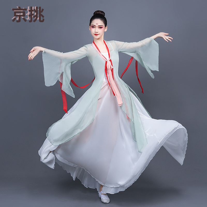 长相思舞蹈服古典舞练功服女纱衣舞蹈服套装飘逸名族舞汉服表演身韵
