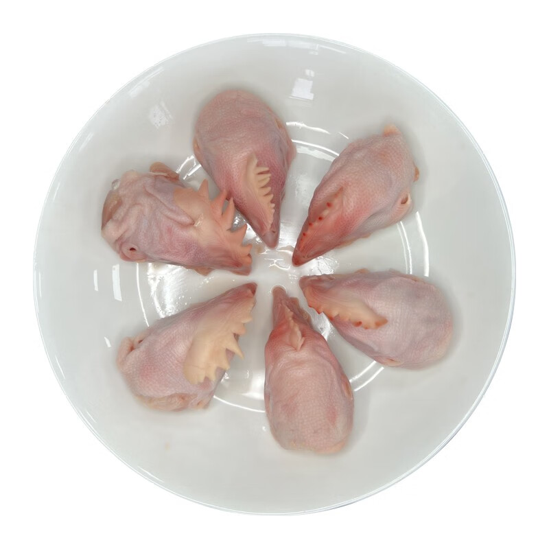 益客多(yikeduo)年货新鲜生鸡头卤味生鲜带鸡冠子母鸡头冷冻烧烤鸡肉
