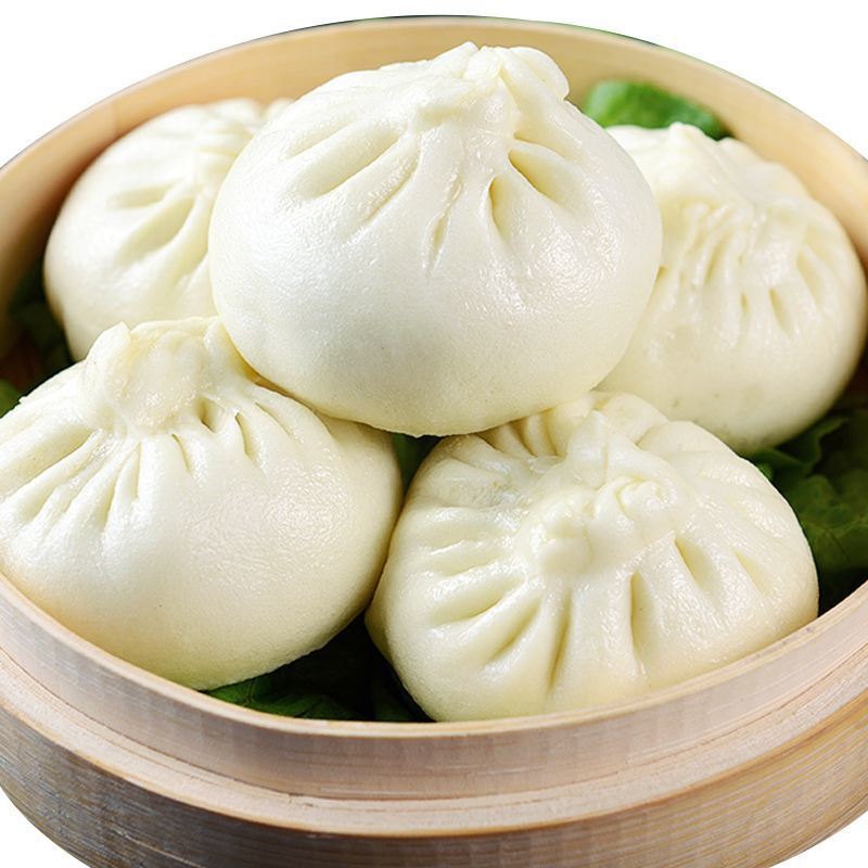 青菜包梅干菜家庭早餐素菜包速冻馒头 鲜肉包1袋 梅干菜包1袋(共16只)