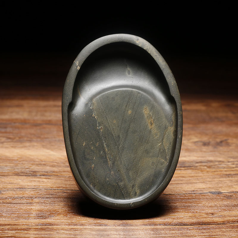 原石砚台大师手刻书法砚台掌中宝把玩收藏歙砚便 老坑歙砚【001号】