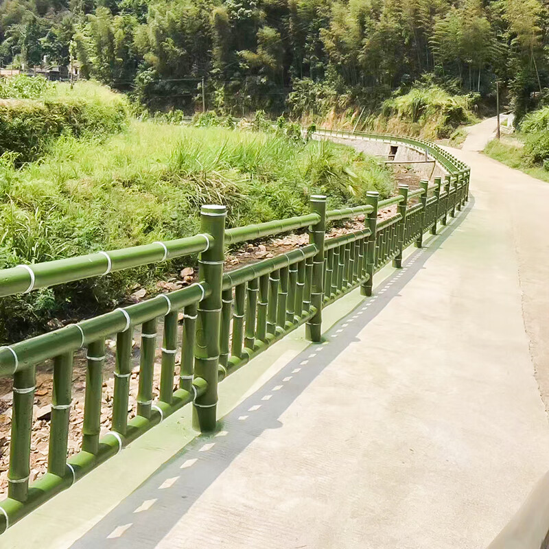 云启格水泥仿竹护栏鱼塘河道围栏公园花园户外庭院仿木护栏园林仿竹