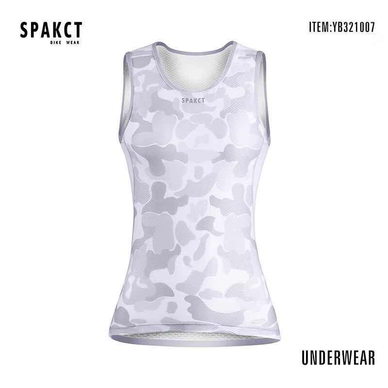 帕客骑行服女打底衫山地公路自行车单车背心骑行内衣 海陆空(海军白)