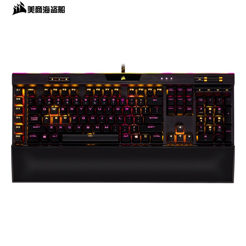 美商海盗船 (USCORSAIR) K95 SE 特别版 机械键盘 有线键盘 游戏键盘 全尺寸 RGB 黑色 樱桃银轴