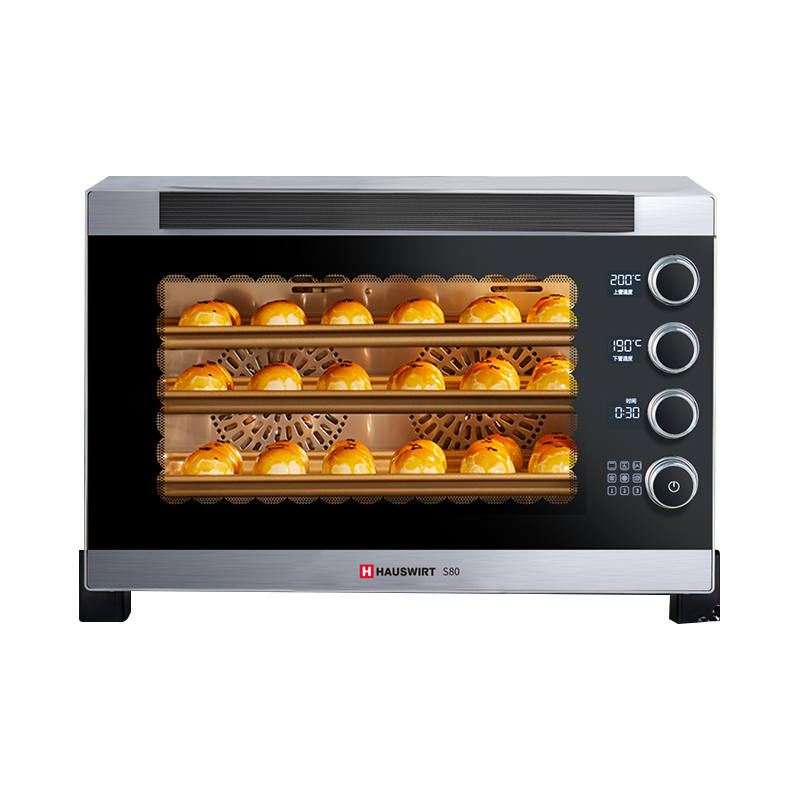 海氏电烤箱风炉平炉二合一家用商用大容量多功能蒸汽烤箱 S80pro