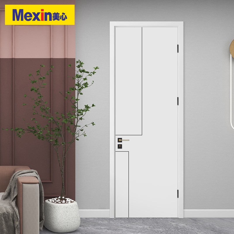 mexin美心木门免漆木质复合低碳无漆简约室内木门套装门卧室门房间门n