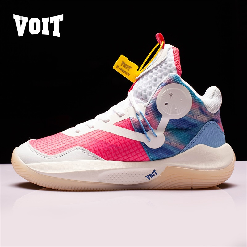 沃特(voit)voit沃特篮球鞋男鞋樱花粉音速9team冰激凌配色鞋 冰淇淋