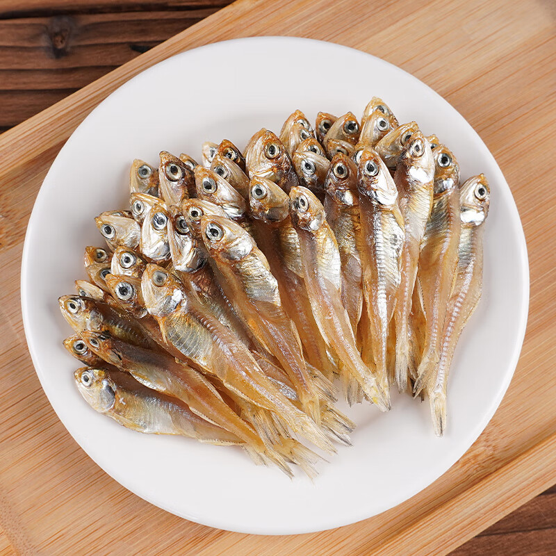 零拾令海燕鱼250g*2袋 海产海鲜干货 小鱼仔咸鱼干北海白凡鱼可煎炸炒菜 250g袋