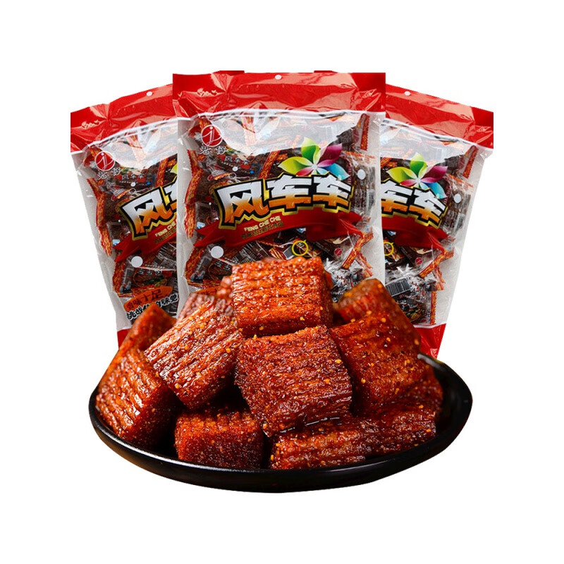 元族风车车大刀肉约35个麻辣儿时童年小时候的好吃的辣条小零食 风车