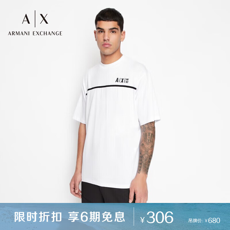 阿玛尼armani exchange【礼物】ax男士t恤衫