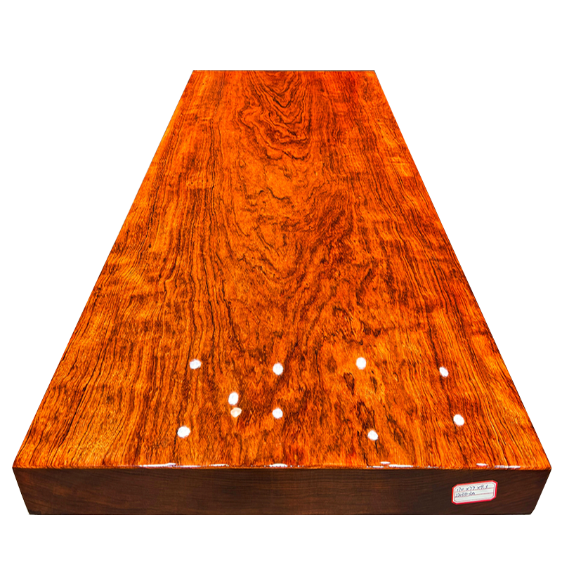 倾听木之歌  巴花大板茶桌实木茶桌椅组合简约茶桌功夫茶台 【单桌】全方边170*77*9.3