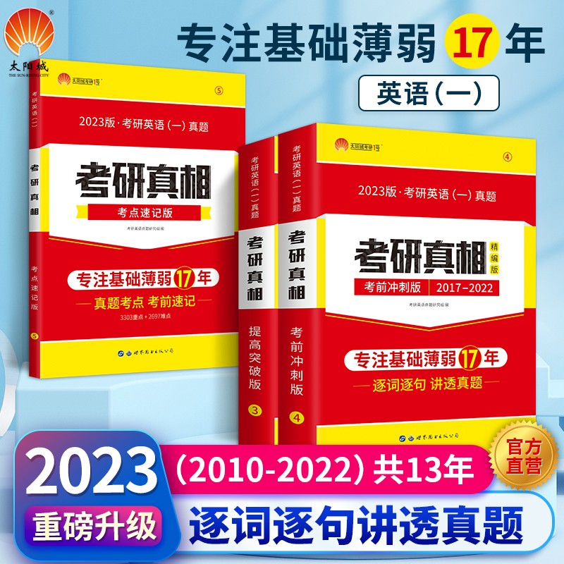 【官方店】2024考研英语一二历年真题考研真相英语一二考前速记逐词逐句讲透真题搭配考研词汇闪过 【10-11月冲刺复习】速记+提高+冲刺(英一)