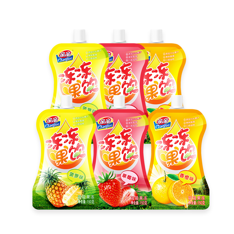 親親吸吸果凍150g*10支0脂肪果汁凍果飲休閑食品零食禮包