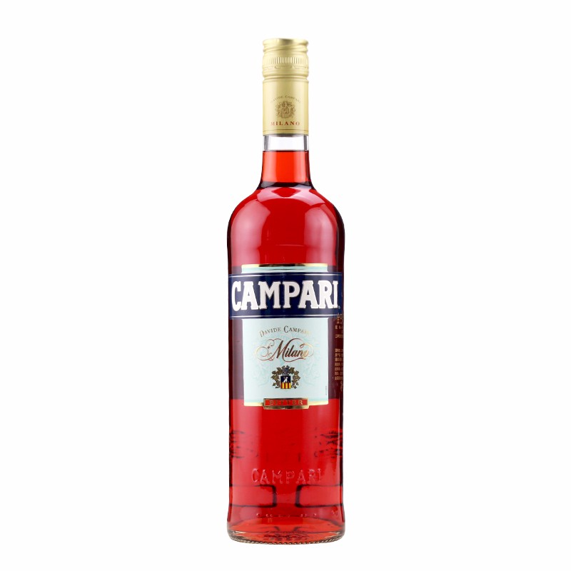 金巴利苦味利口苦艾酒750ml 洋酒意大利原装进口【campari】25度