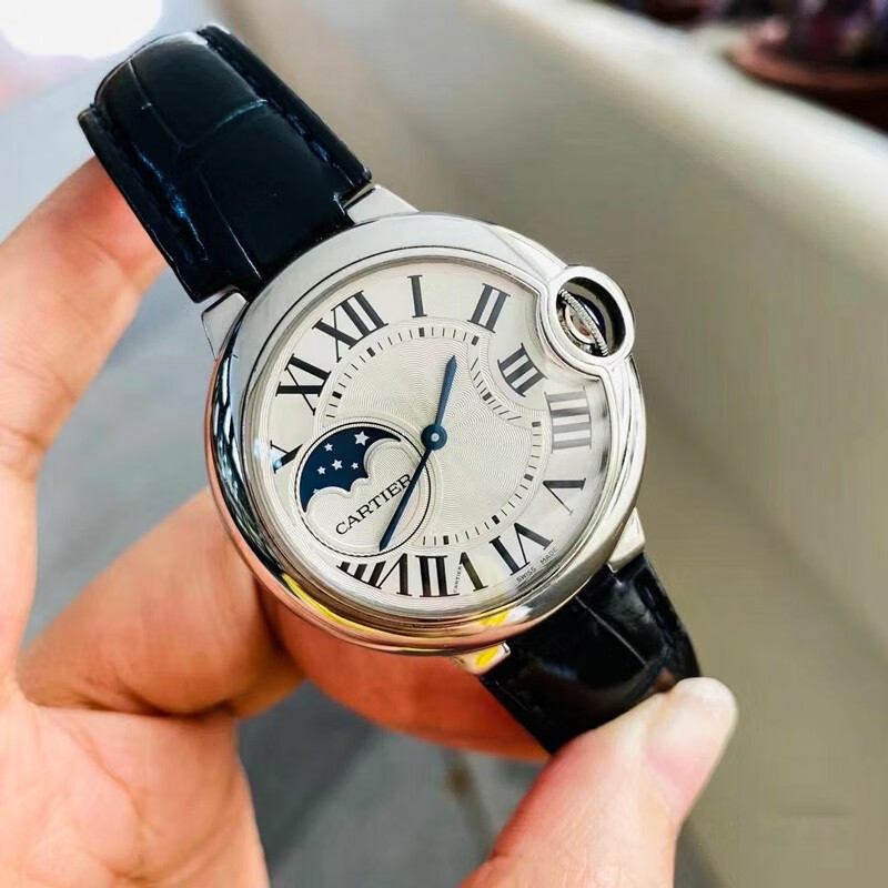 【二手95新】全套卡地亚蓝气球系列wsbb0020腕表月相功能自动机械中性