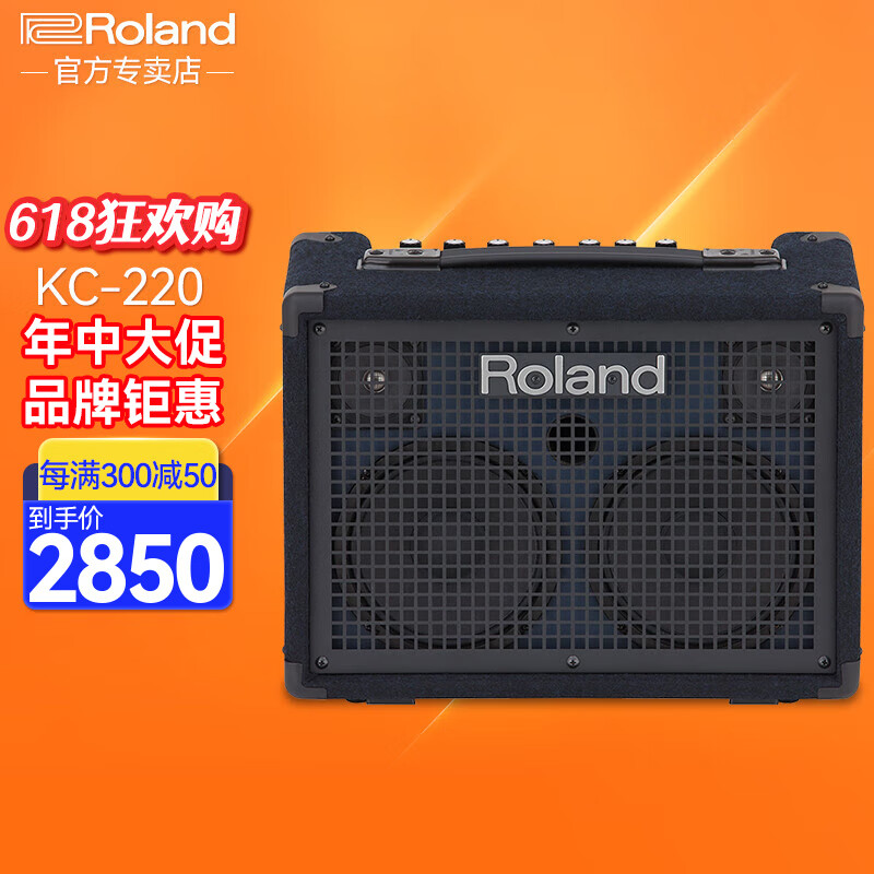 罗兰（Roland）综合乐器音箱KC系列 电子琴/电钢琴/合成器/电吉他/贝斯/键盘音响 KC220（30瓦 可电池供电）