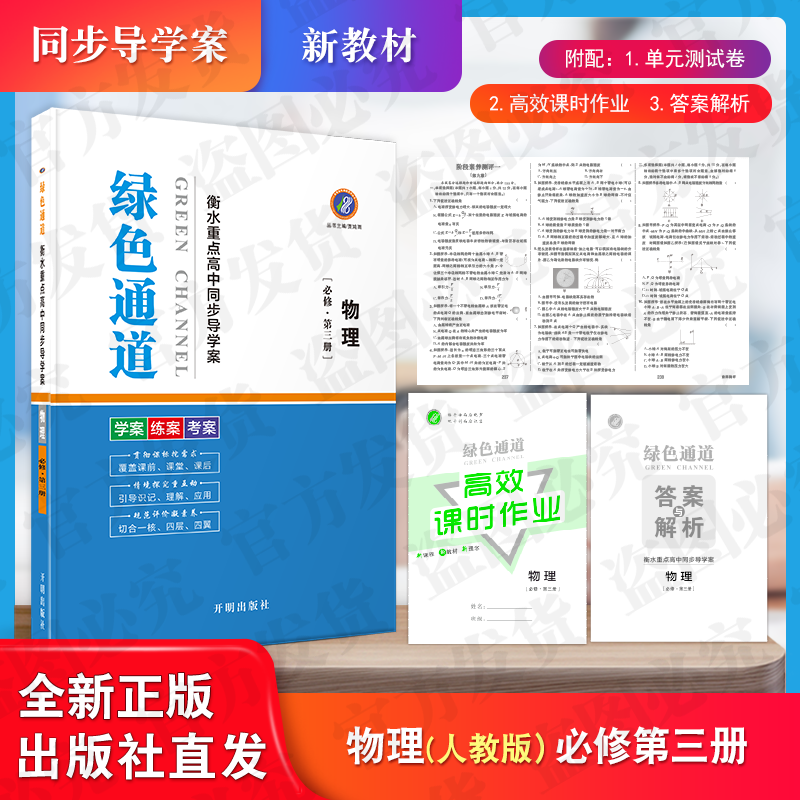绿色通道 衡水重点高中同步导学案【高一下】物理人教版 必修第三册
