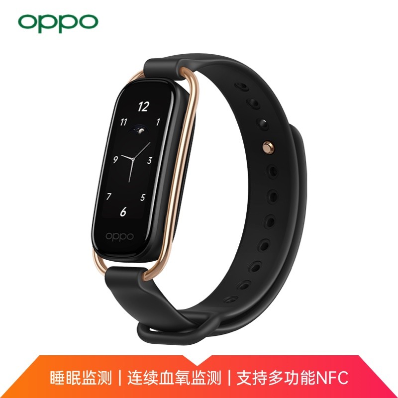 199 元,OPPO 手环黑金版今日开售,支持 NFC、连续血氧监测和睡眠监测功能