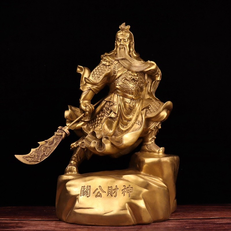 铜人艺巷铜人艺巷黄铜提到关公铜像武财神神像关公站像公司开业礼品
