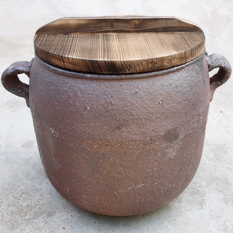离空老式粗土手工砂锅家用砂锅瓦罐煨汤沙罐陶罐煲汤土吊子 卤锅 4000