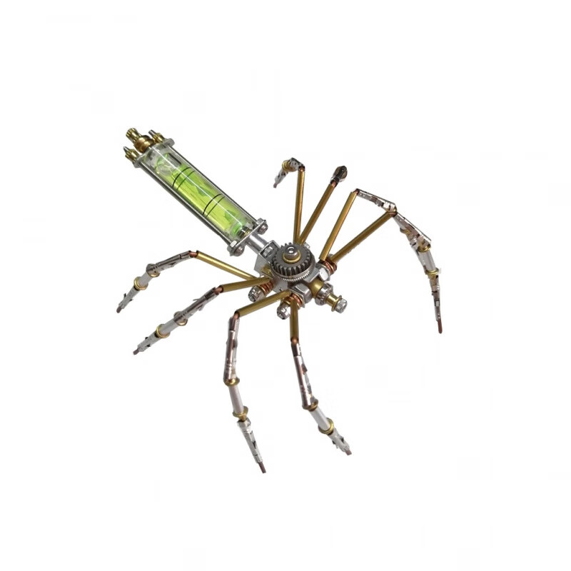 脘铼赛博朋克机械蜘蛛拼装模型3d立体拼装创意儿童手工diy节日礼物