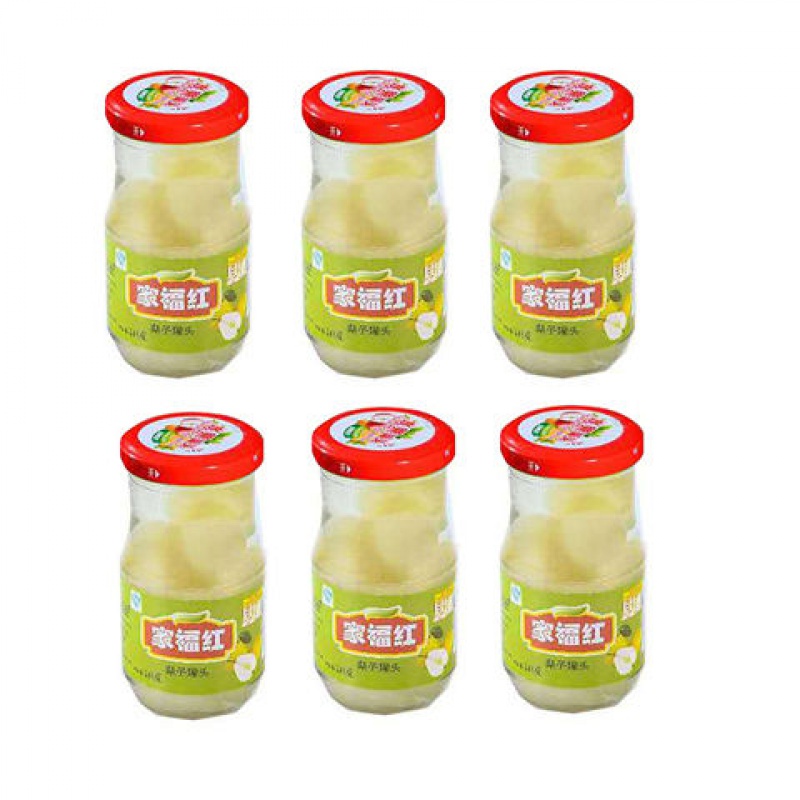 家福红橘子/黄桃/梨新鲜桔子玻璃瓶罐头248g/瓶休闲食品方便速食 梨