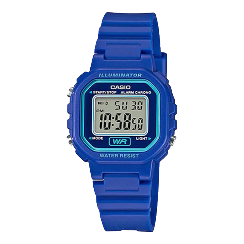 卡西歐（CASIO）手表男小方塊防水?dāng)?shù)顯多功能電子表學(xué)生運(yùn)動男女石英表LA-20WH-2A