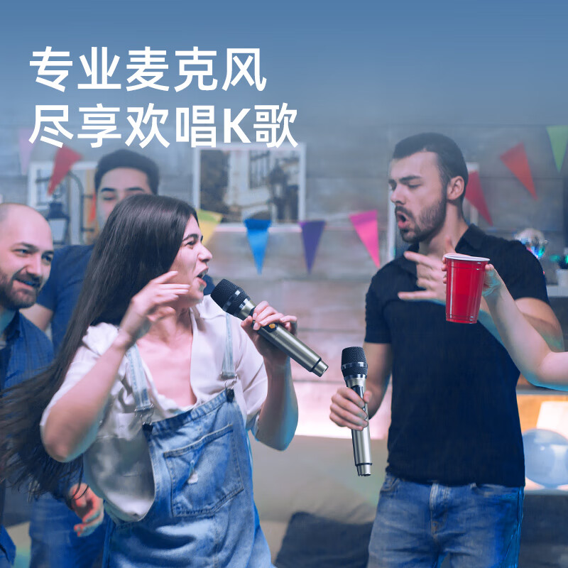 狂热者（ZEALOT） S97蓝牙音箱低音炮无线大功率音响手机户外广场舞麦克风K歌音乐电脑手机通用便携提手式80W大音量 夜魅黑【单话筒K歌套餐】