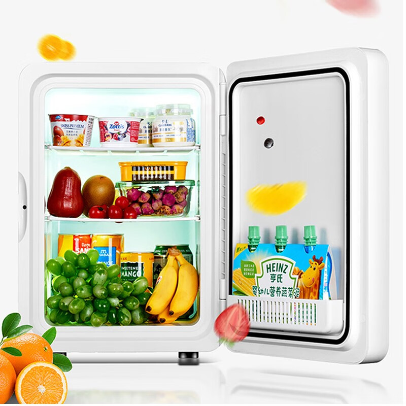 小精灵车载冰箱便携式冰箱10l黄金容量车家两用bc10h2 白色