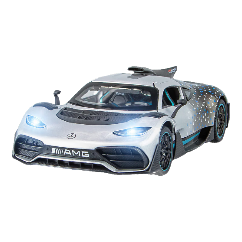 馳譽(yù)車玩 1:24跑車模型AMG ONE仿真合金車模汽車玩具男孩生日禮物