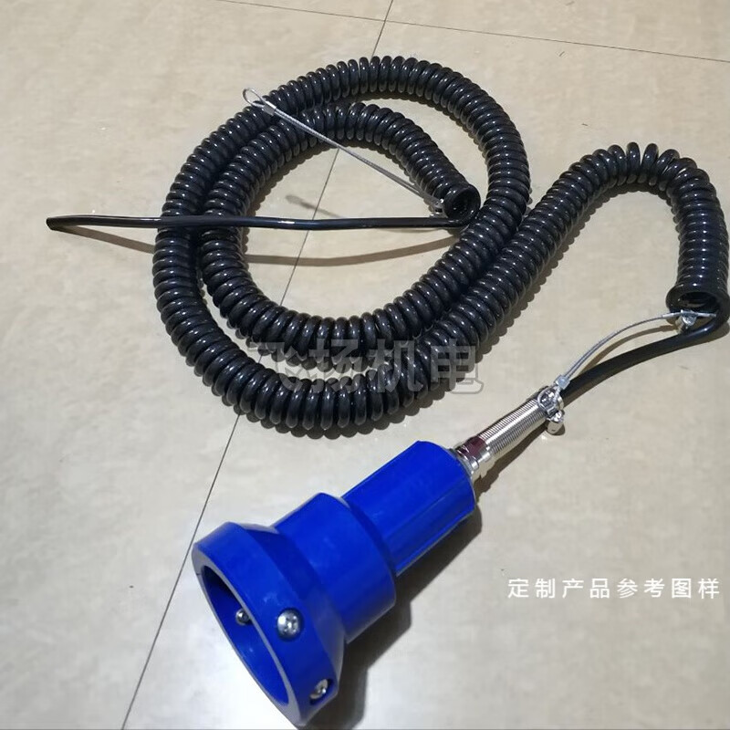 山頭林村定制歐標下裝油罐車防溢流油靜電控制液位探桿插座儀器API檢測表 配件藍色插頭帶10米螺旋線