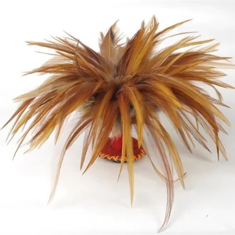 勋狸粑手工鸡毛毽子传统鸡毛健子手工毽子儿童学生比赛专用羽毛毽健