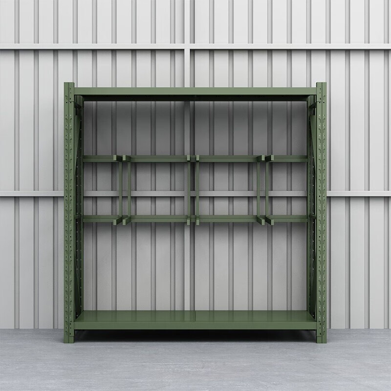 奈高(naigao)货架仓储铁锹稿子存放防爆装备架军绿色铁锹架锹镐架200*