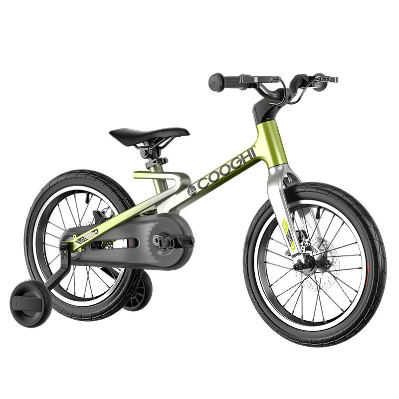 COOGHI 酷骑 迅猛龙儿童自行车3-6-8岁男女孩学生儿童单车自行车16寸 酷骑绿