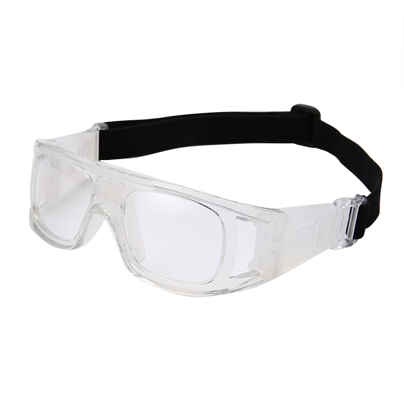 益盾（YIDUN）运动眼镜近视篮球足球镜护目镜球赛专用保护眼镜镜架防雾羽毛拳击头球比赛装备 透明