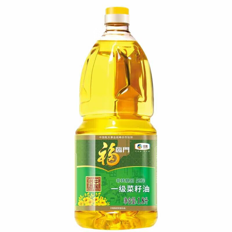 福临门非转基因压榨一级菜籽油1.8l