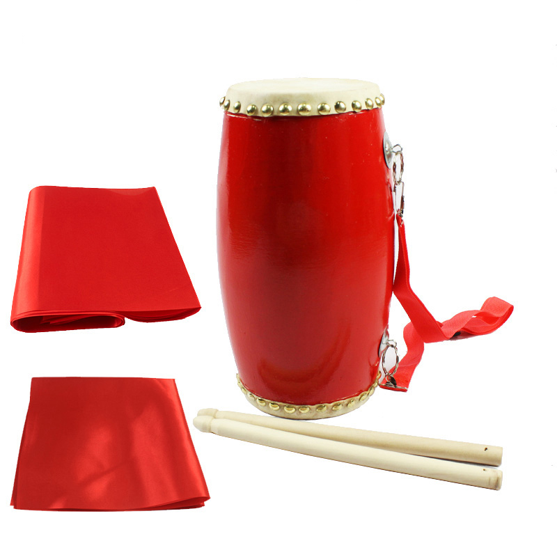 秦翔腰鼓15CM成人木质头层水牛皮腰鼓专业秧歌14厘米腰鼓12CM儿童腰鼓乐器 12cm腰鼓+鼓棒+背带+3米绸带+方巾怎么样,好用不?