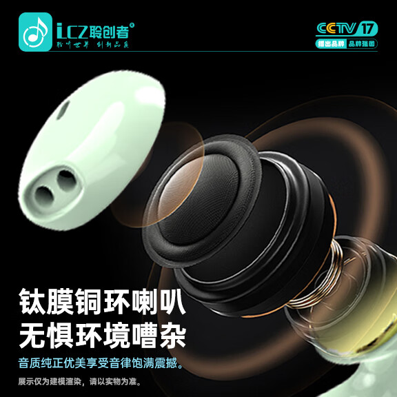 聆创者甜甜圈无线蓝牙耳机半入耳式久戴不痛运动自动降噪耳机学生情侣生日礼物超长续航适用小米苹果华为 白色【蓝牙5.4芯片】待机360H